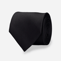 Tie Verse Black Grosgrain Silk Necktie